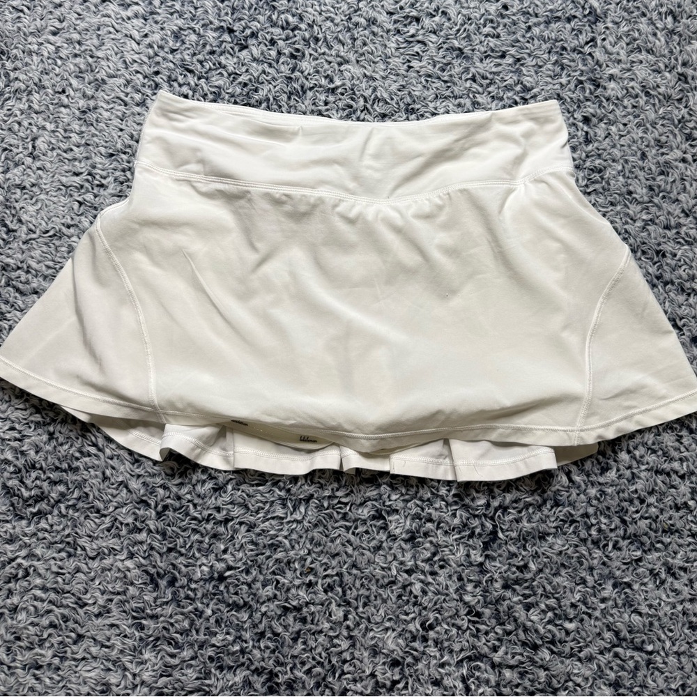 Lululemon Athletica White Tennis Skort